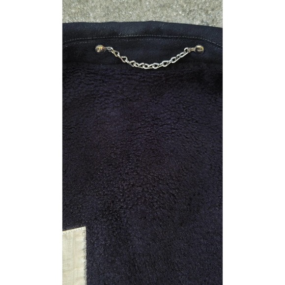 Vtg US Naval Academy Double-Breasted Wool Pea Coat Gold Buttons - Picture 4 of 10